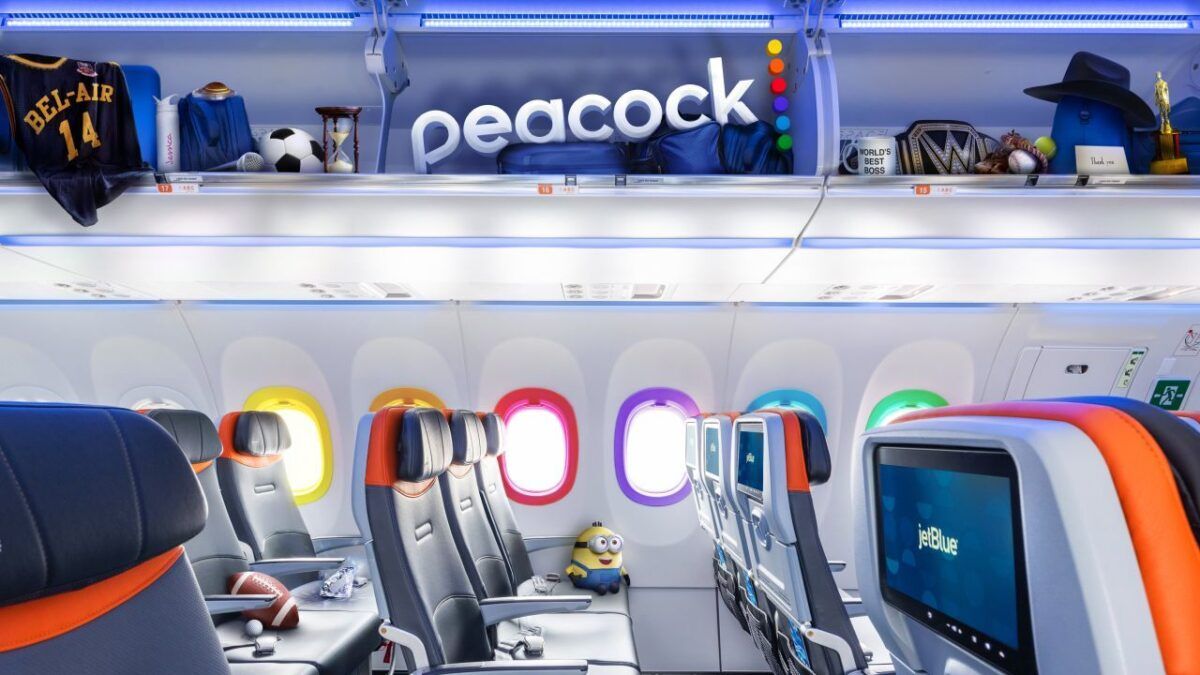 Peacock and JetBlue partnership