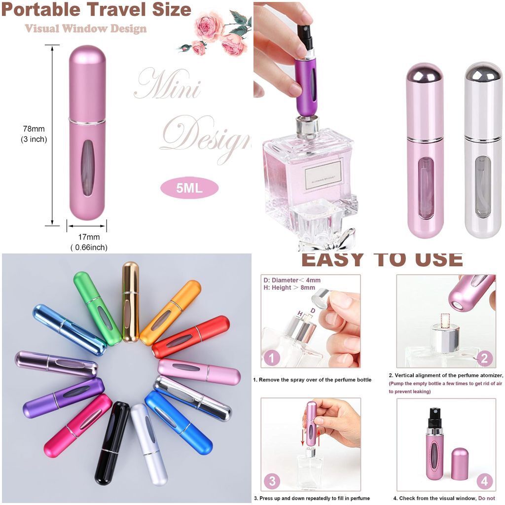 Mini Perfume Atomizer collage