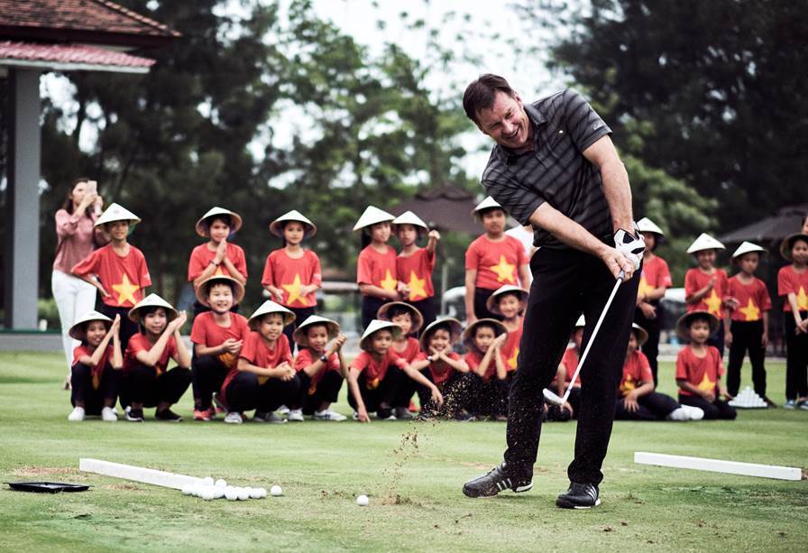 Sir Nick Faldo in Central Vietnam