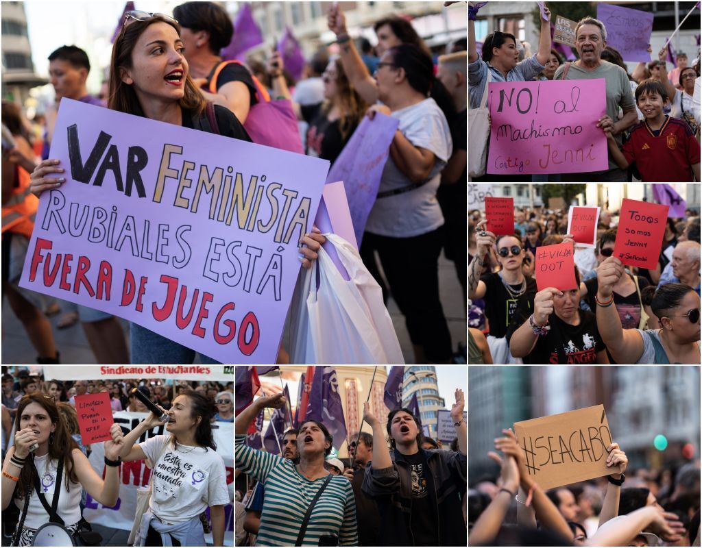 kiss scandal protests madrid