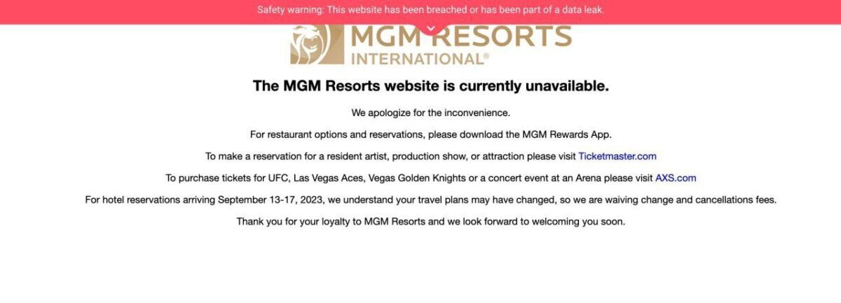 MGM Resorts Hacked
