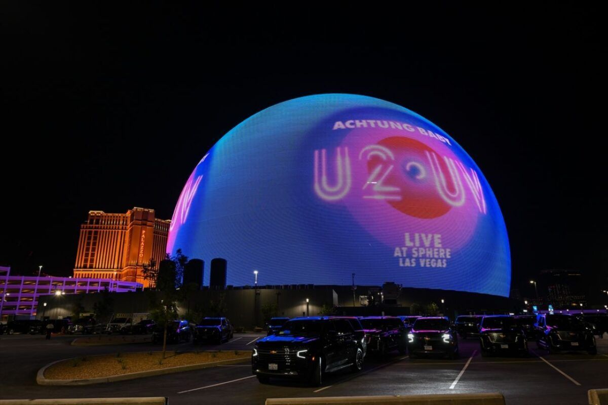 U2 Lights Up Sphere Las Vegas