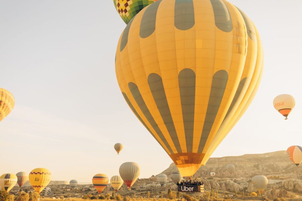 Uber balloon in Cappadocia