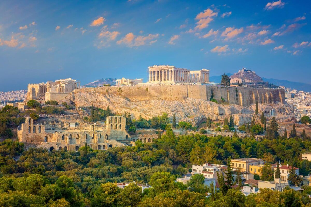 Athens Greece Acropolis view