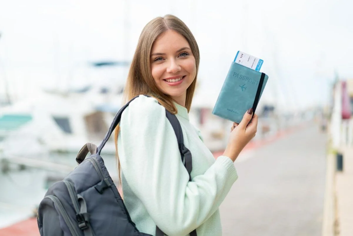 young woman traveler