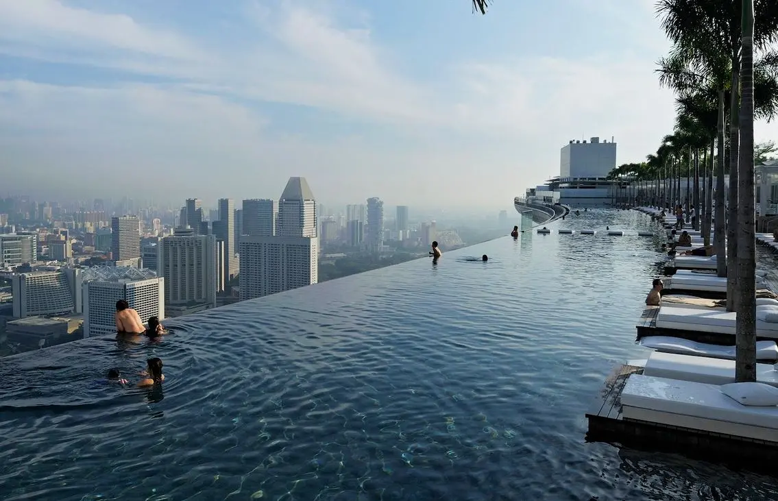 Marina Bay Sands famous infinity pool