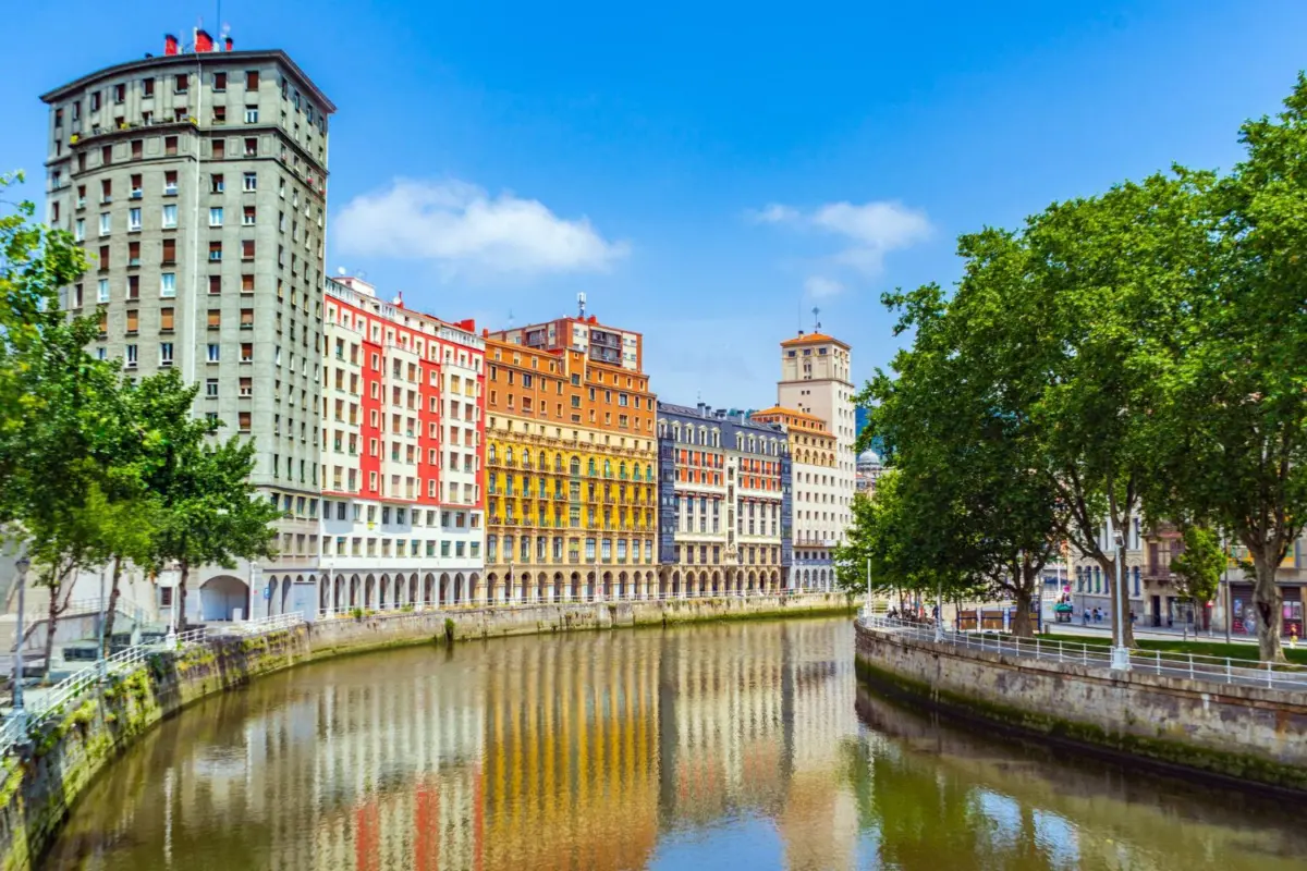 nervion river bilbao spain