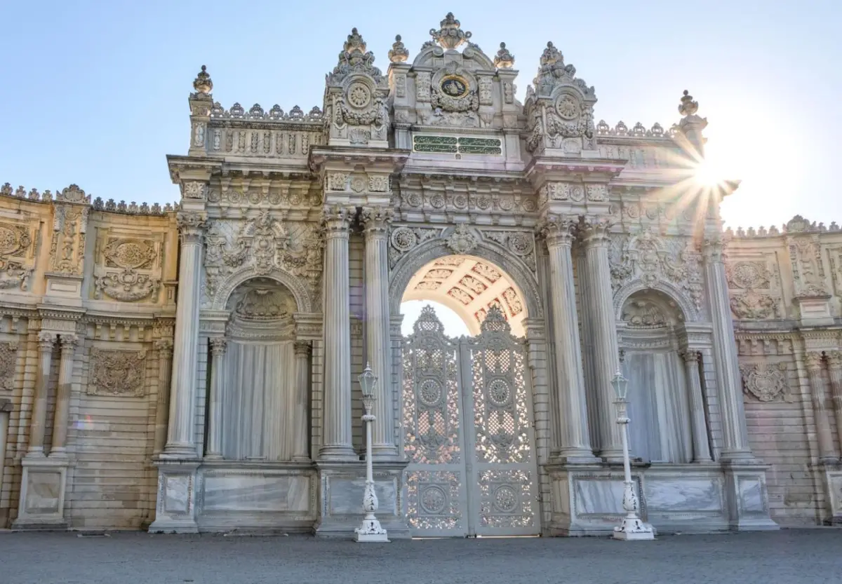 Most Popular Palaces And Museums In Turkiye 4 Gate of Dolmabahçe Palace in Beşiktaş, Istanbul