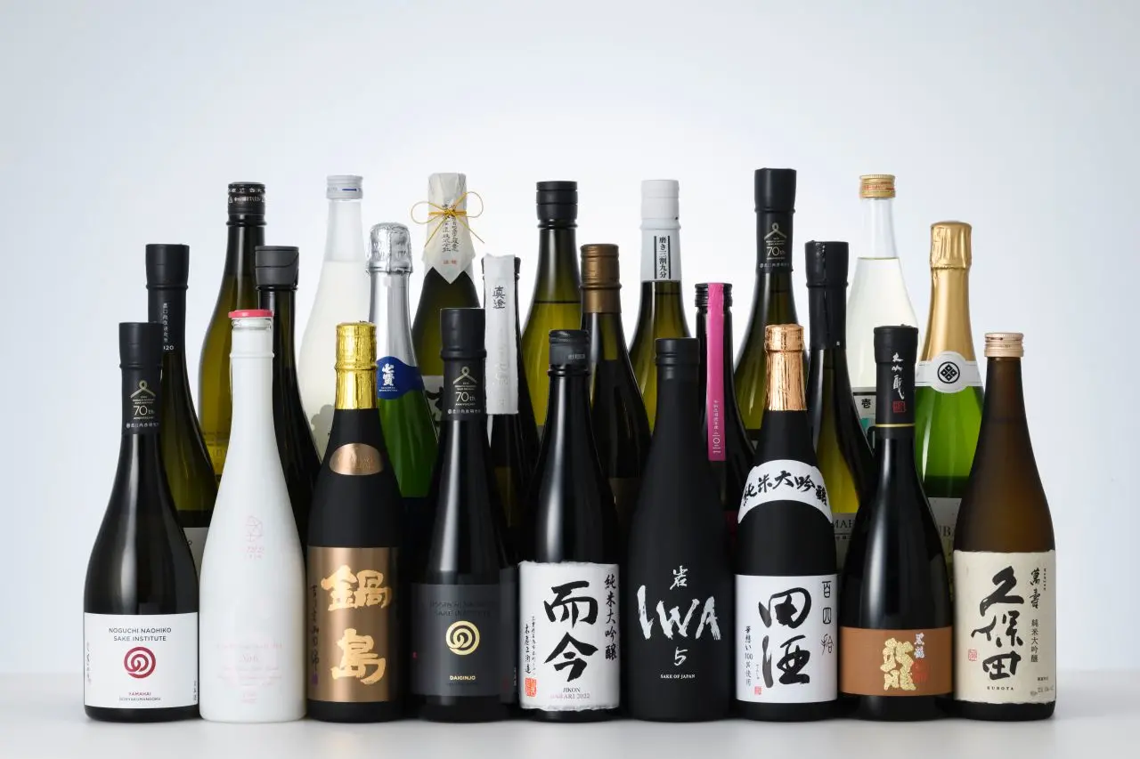 ANA's selection of Japanese sake for its first and business class guests