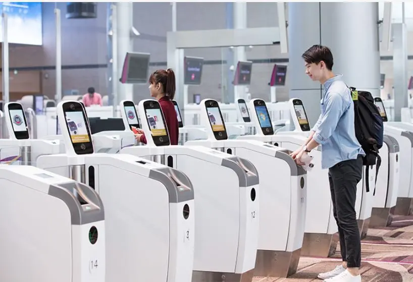 Automated Border Control System egates at Singapore Changri Airport