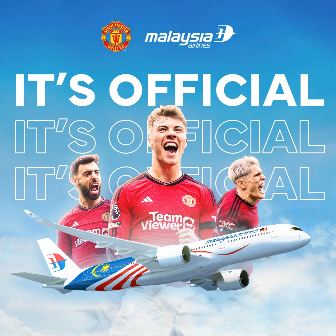 马来西亚航空现已成为曼联的官方航空公司