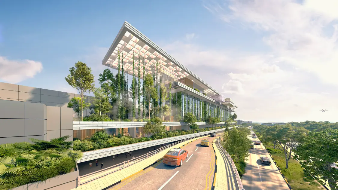 Render image of Hotel Indigo Changi Airport's exterior