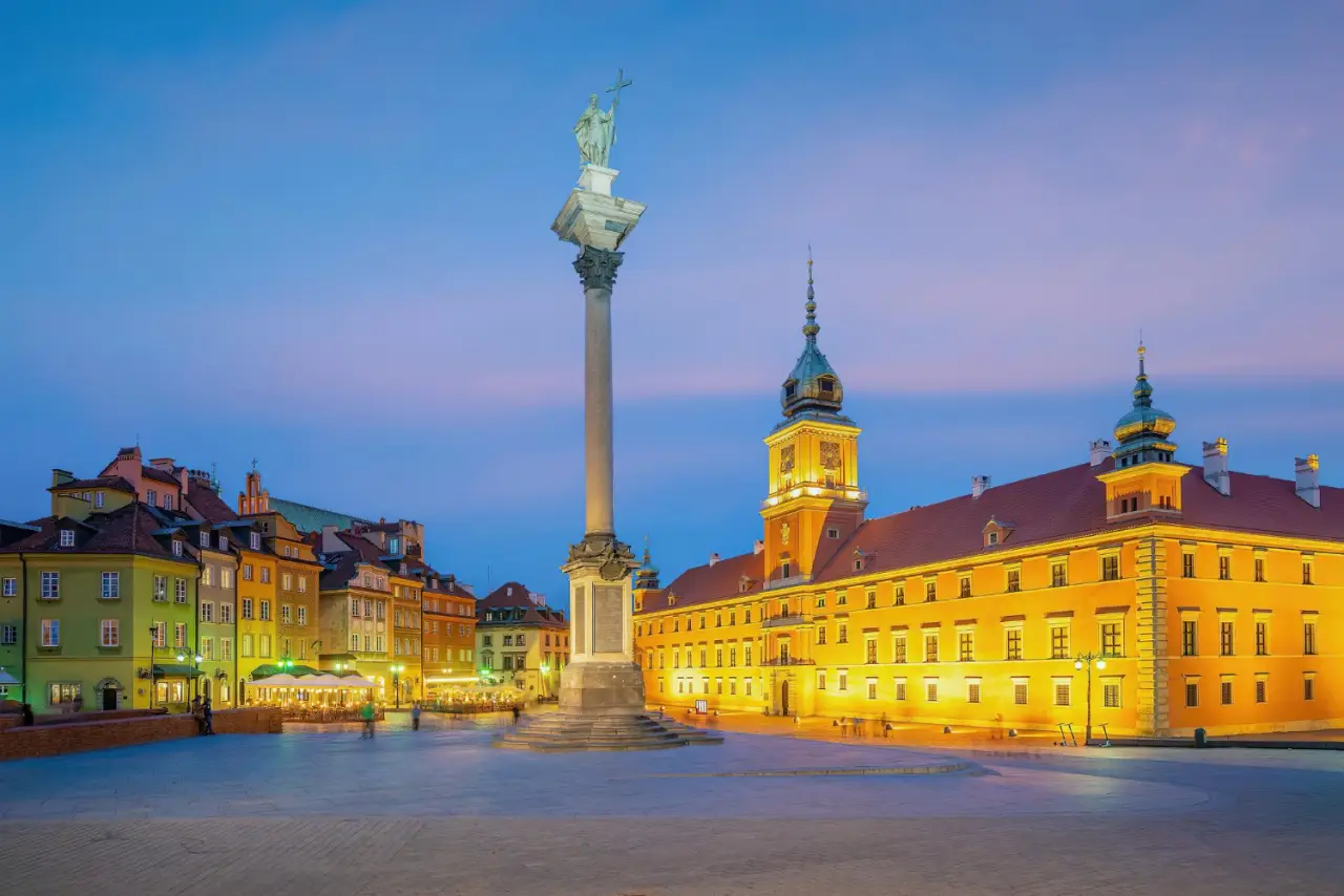 Old town in Warsaw Poland