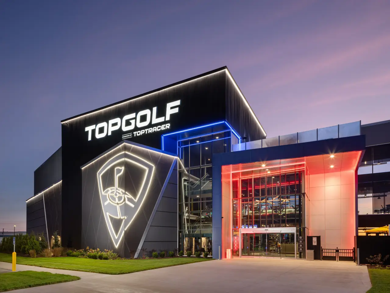 Topgolf venue entrance