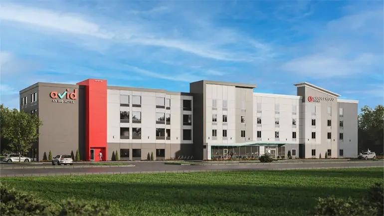 IHG Hotels & Resorts' avid hotels and Candlewood Suites dual-brand prototype