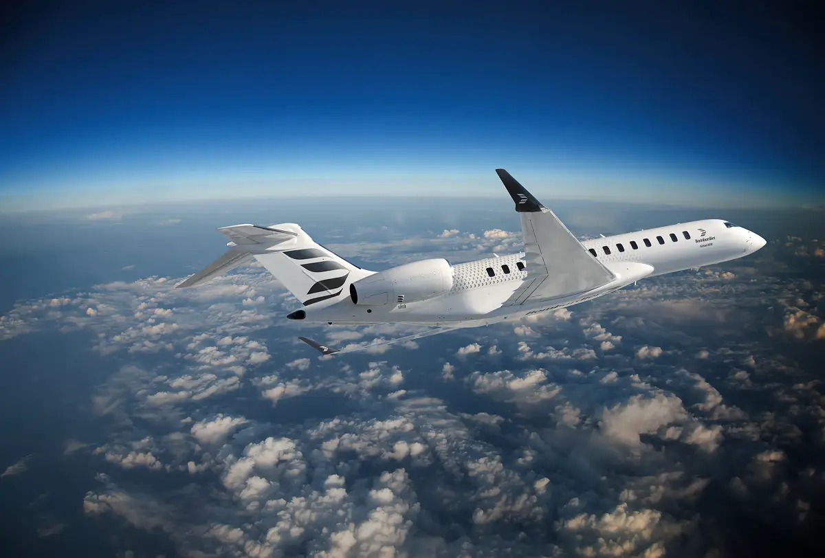 Bombardier Unveils New Brand Identity In 2024 2 Bombardier rebrands with new logo as seen on Global 8000 aircraft