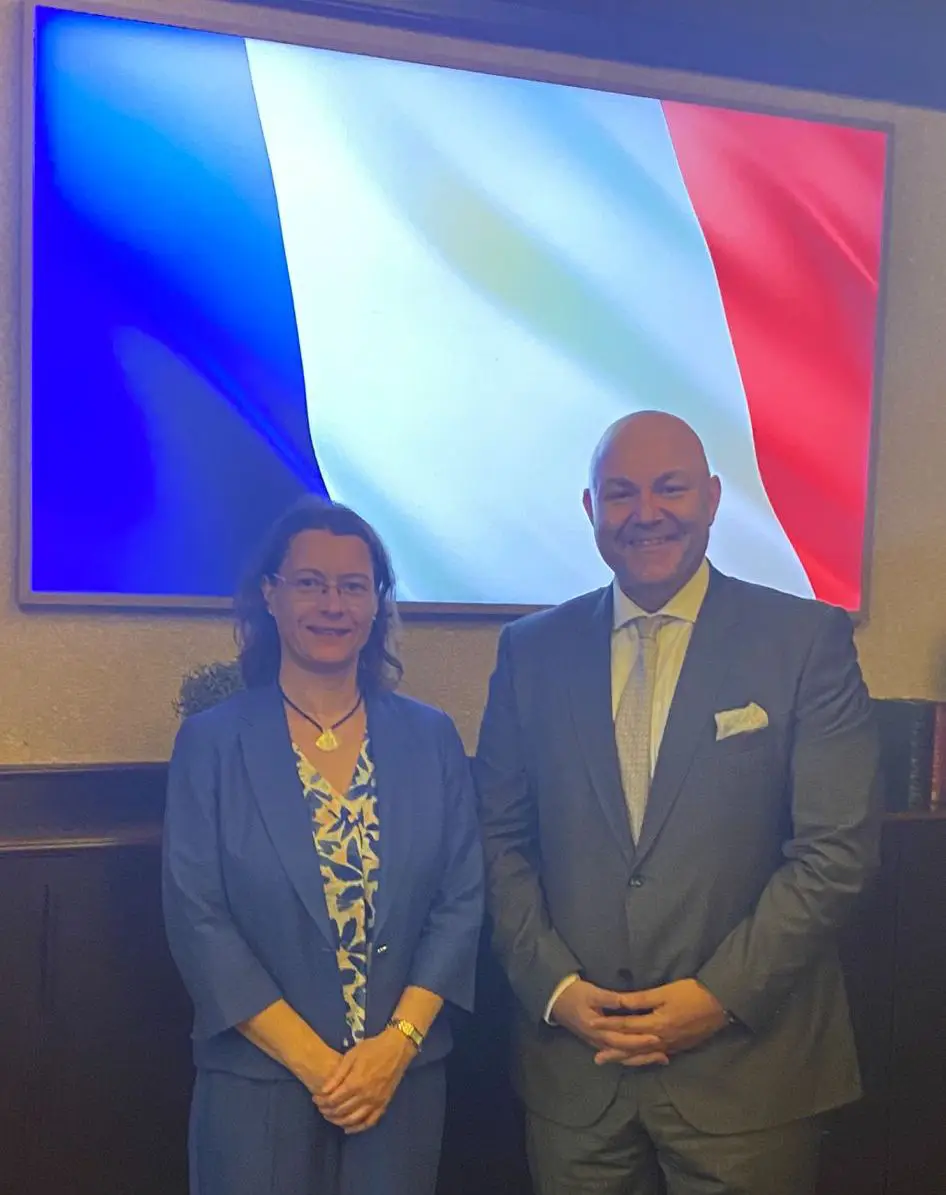 France’s Ambassador to Turkey, Isabelle Dumont and Buğra Berberoğlu CEO and President of River Rock Hotels & Resorts
