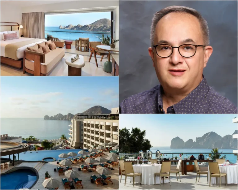 Corazón Cabo Resort & Spa images and headshot of Oscar Molina