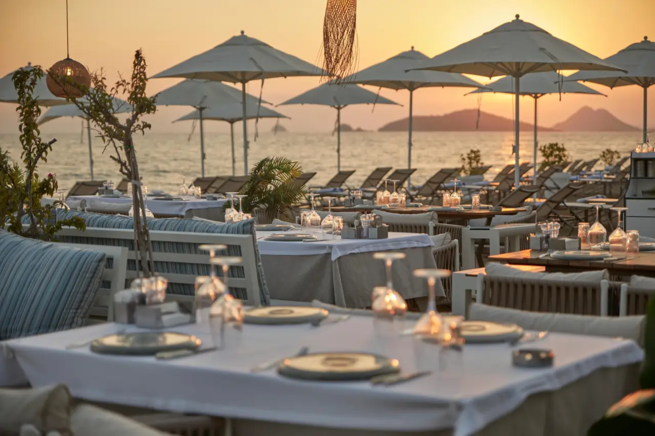 Rammos Hotel Bodrum Rebrands As 'Rammos Managed By Dedeman' 19 Rammos Hotel Bodrum restaurant by the sea with islands view