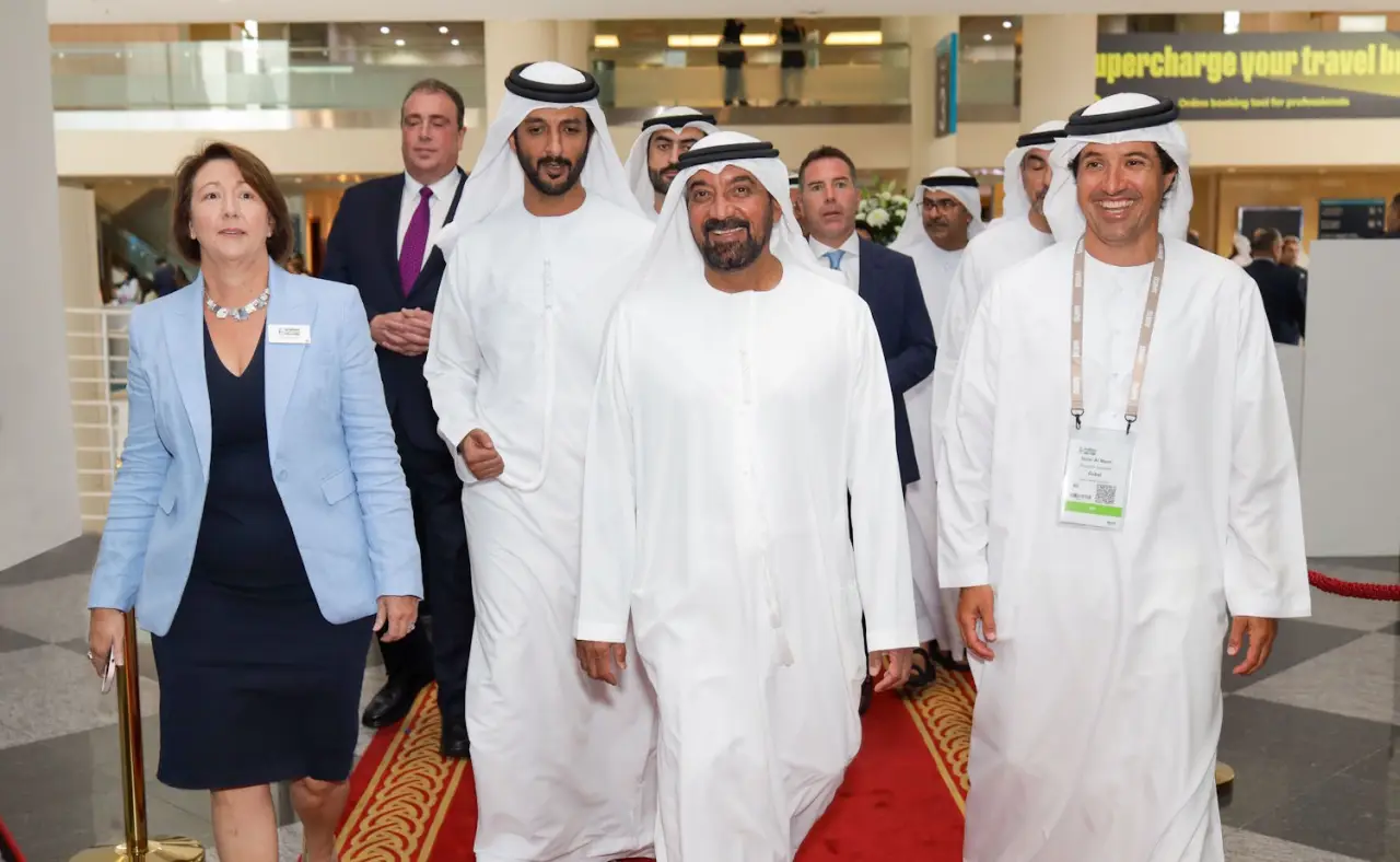 Sheikh Ahmed bin Saeed Al Maktoum visiting stands after opening Arabian Travel Market 2024