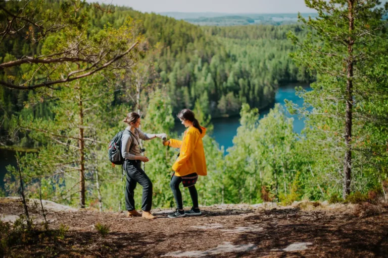 Other News 11 two hikers at Finland's Etelä-Konnevesi National Park