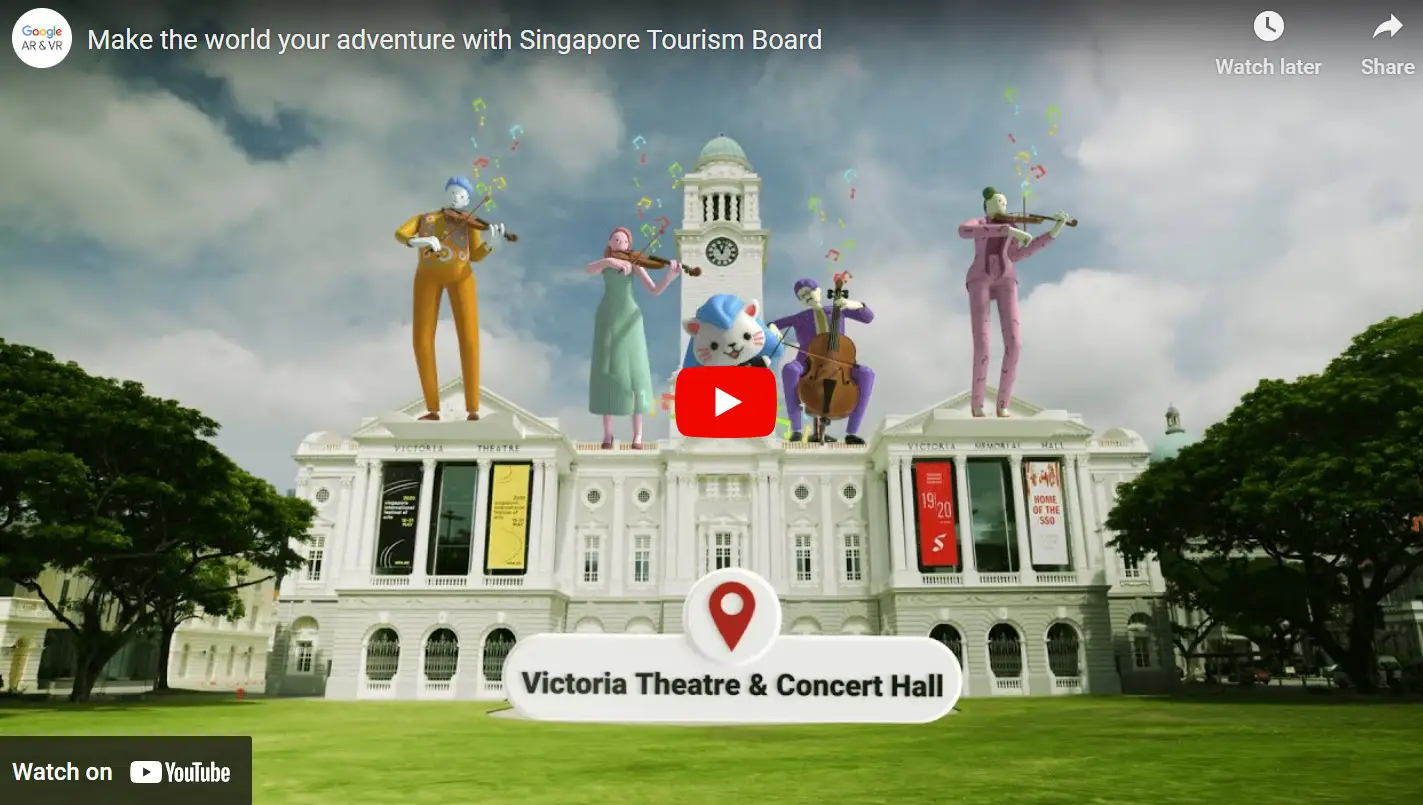 Youtube video of Singapore's Victoria Theatre