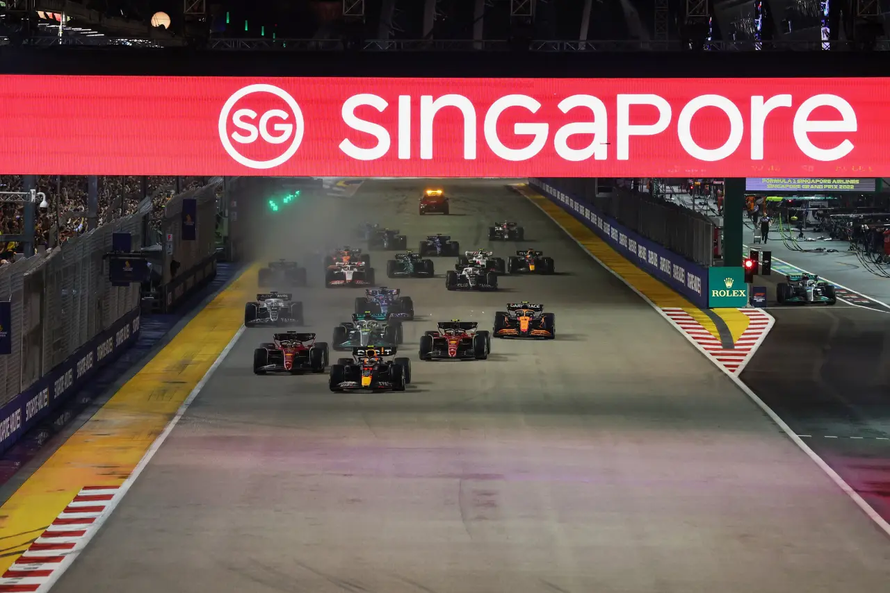 Formula 1 Singapore start