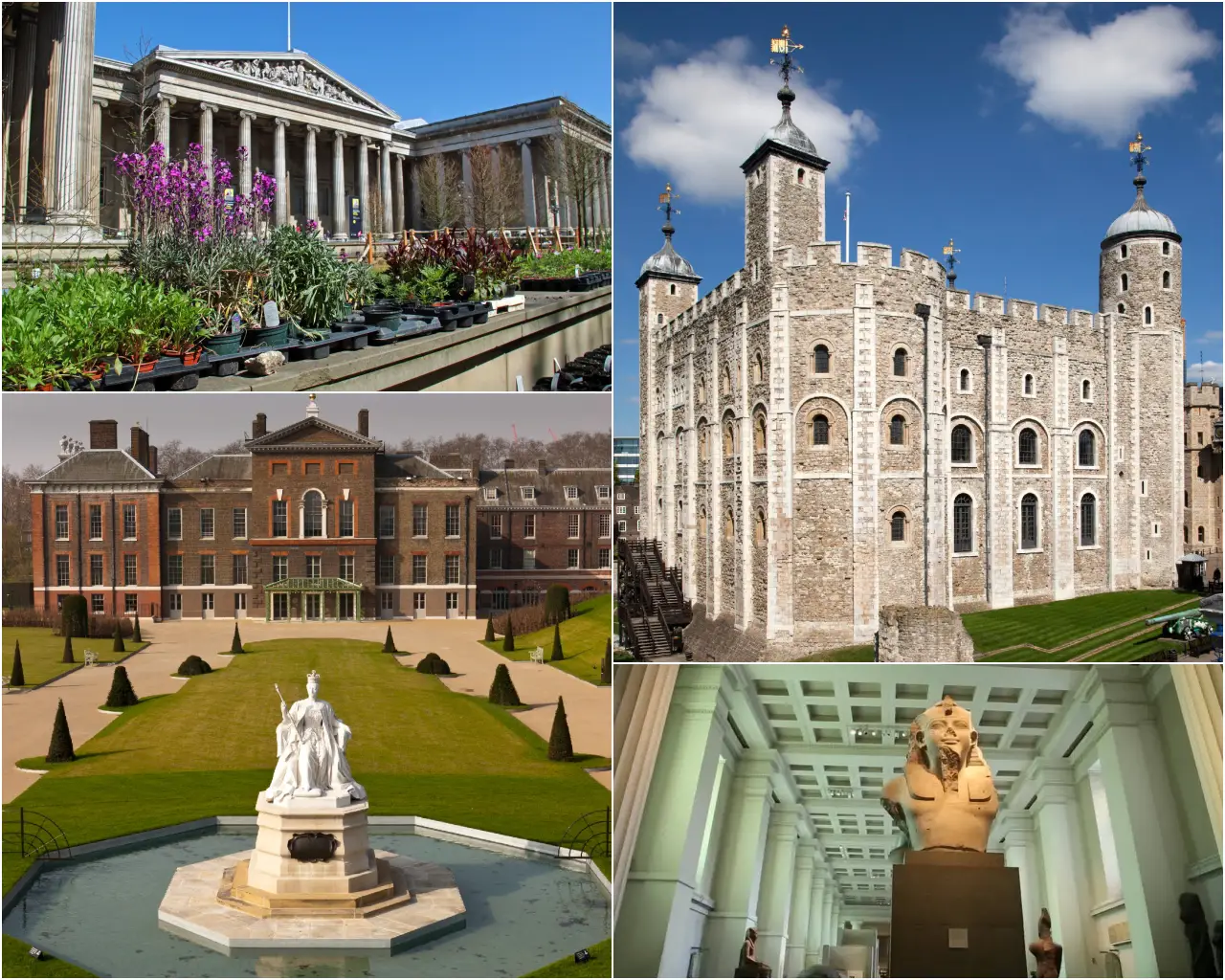 England's top attractions: British Museum and Tower of London