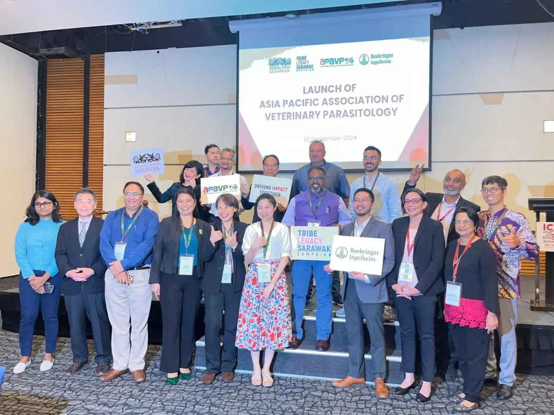 A New Chapter Begins For Veterinary Parasitology In Asia Pacific 2 Group photo of Asia Pacific Association of Veterinary Parasitology (APAVP) members and supporters at the launch event.