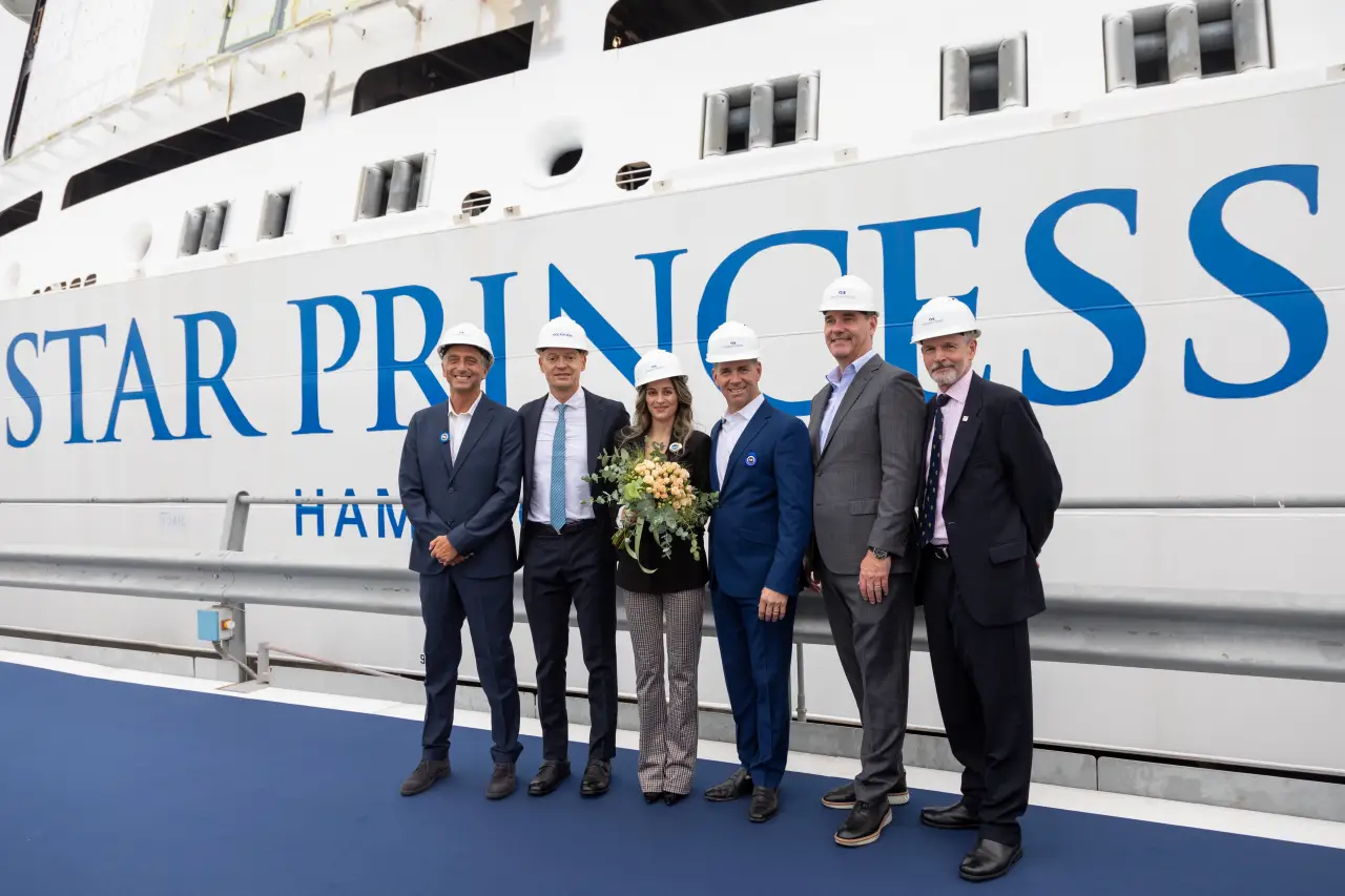 Star Princess Celebrates Float Out Ceremony at Fincantieri Shipyard