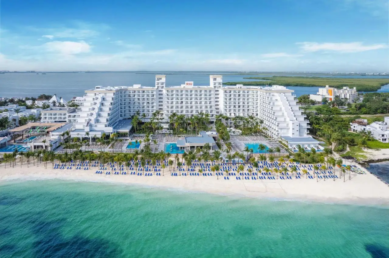 Hotel Riu Caribe Cancun Aerial View