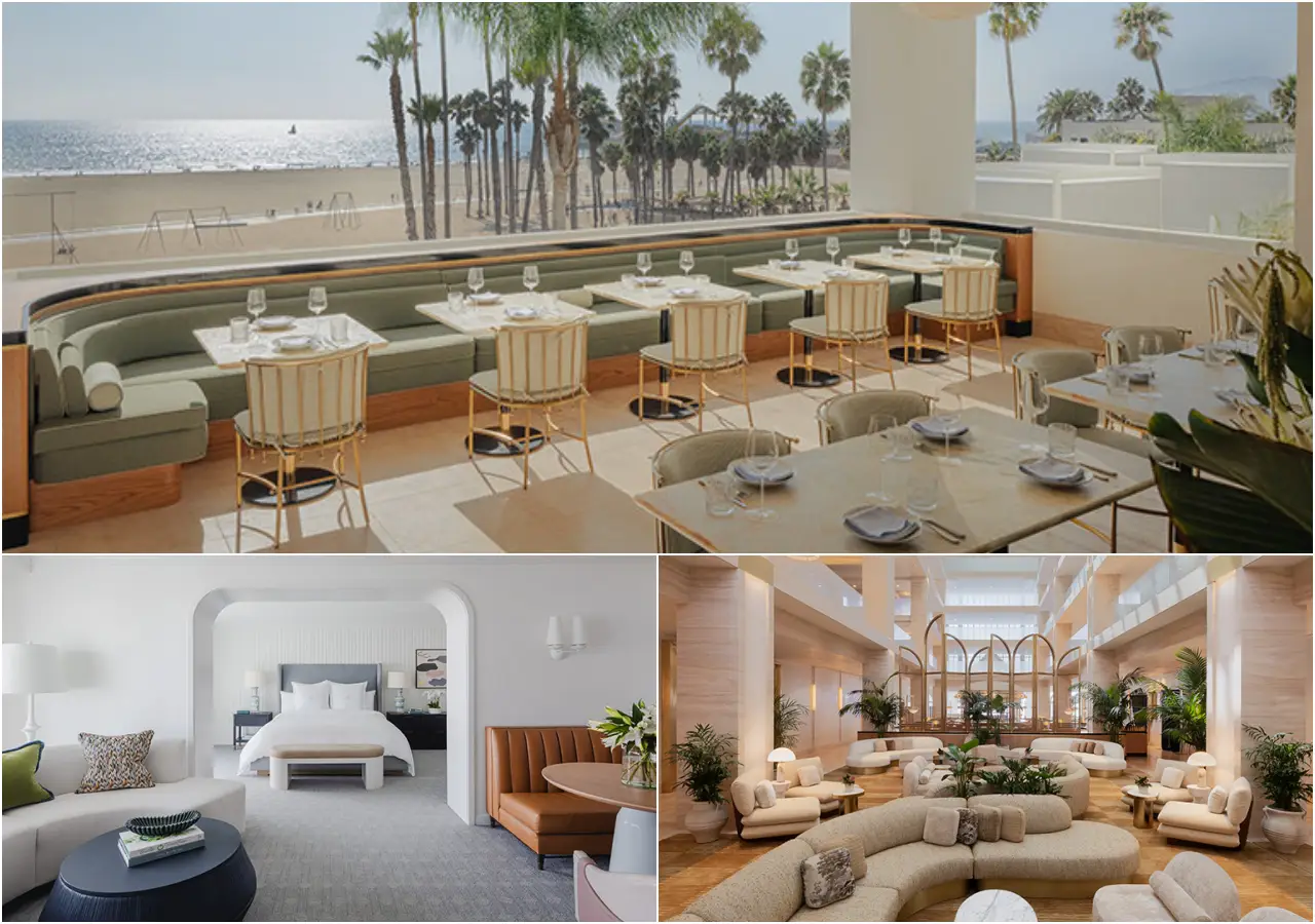 regent santa monica beach dining suite lobby