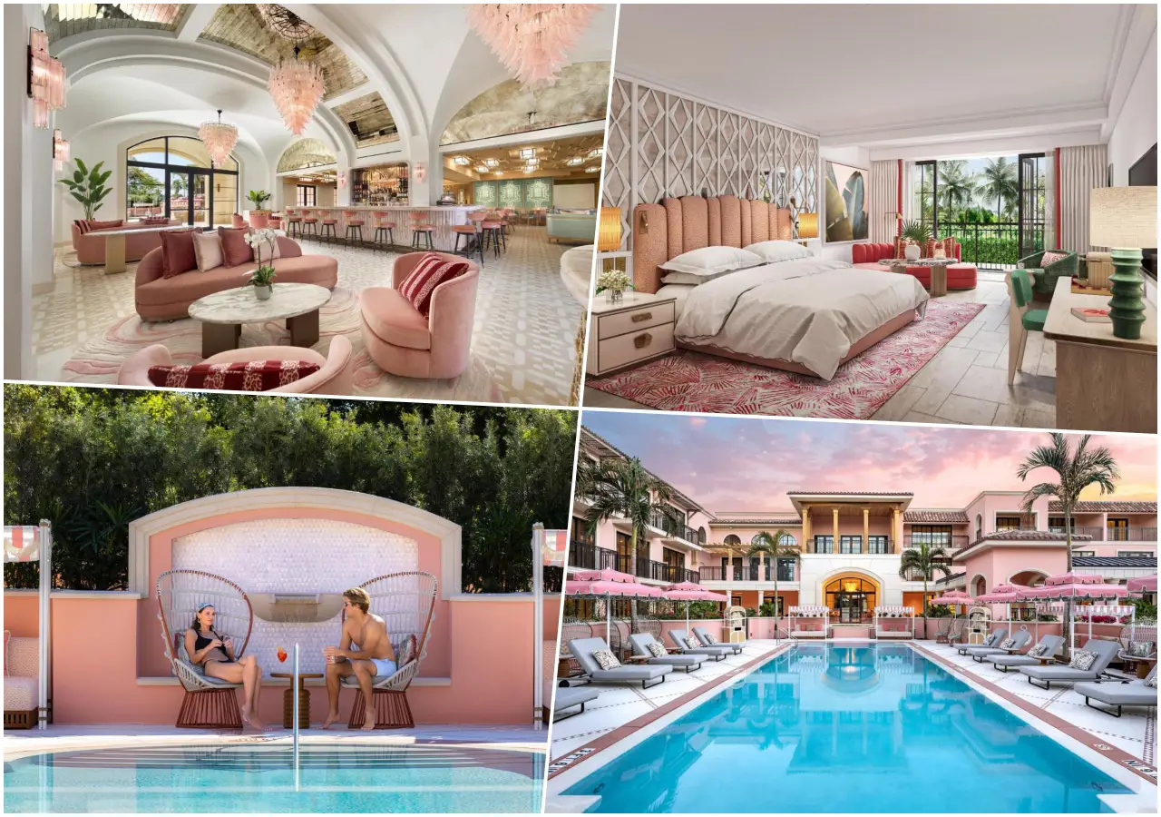 21 Brilliant New Hotels In Florida You’ll Want To Book In 2025 19 a collage of a hotel room