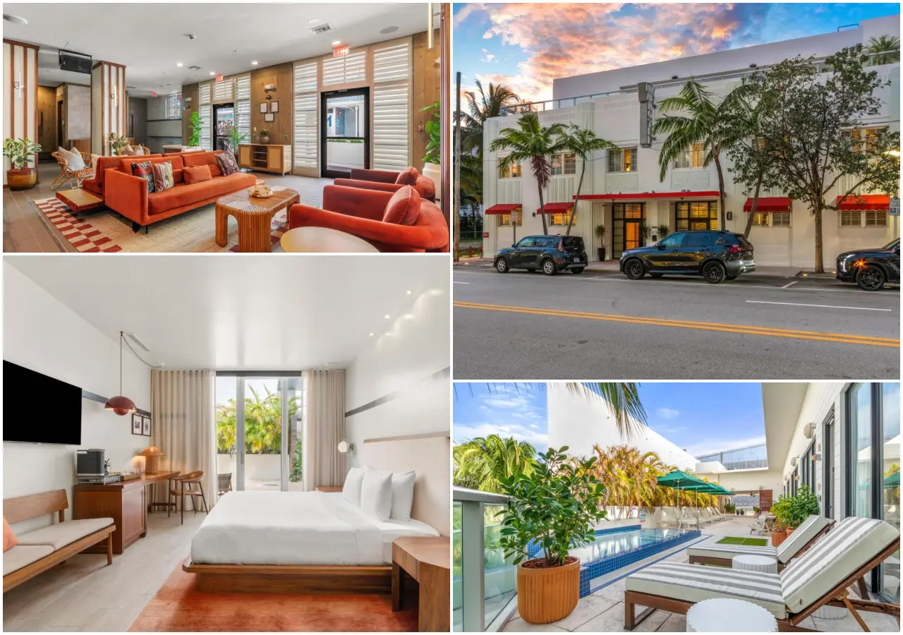 21 Brilliant New Hotels In Florida You’ll Want To Book In 2025 13 a collage of a hotel room