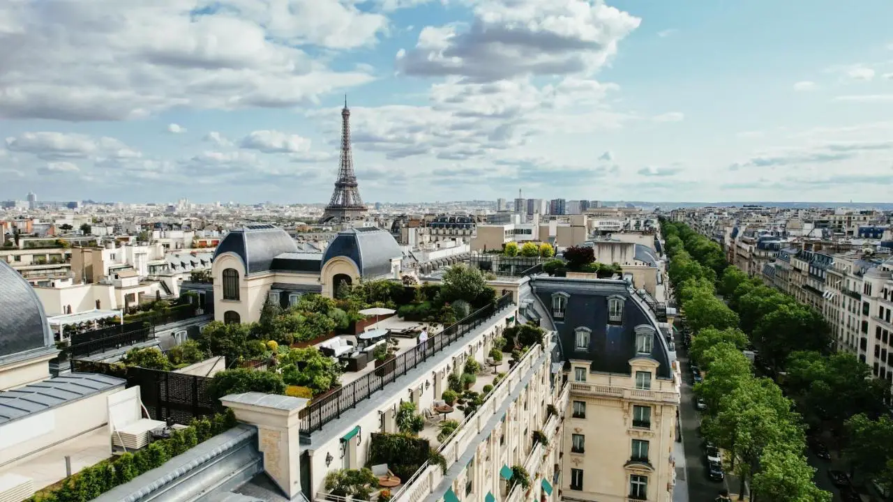the peninsula paris rooftop view