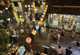 Vietnam’s Hoi An Turns On Its Magic At Night 6 2d. Street scene at night Hoi An 2025