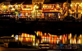 Vietnam’s Hoi An Turns On Its Magic At Night 18 6d. Shophouses by the river at night Hoi An 2025