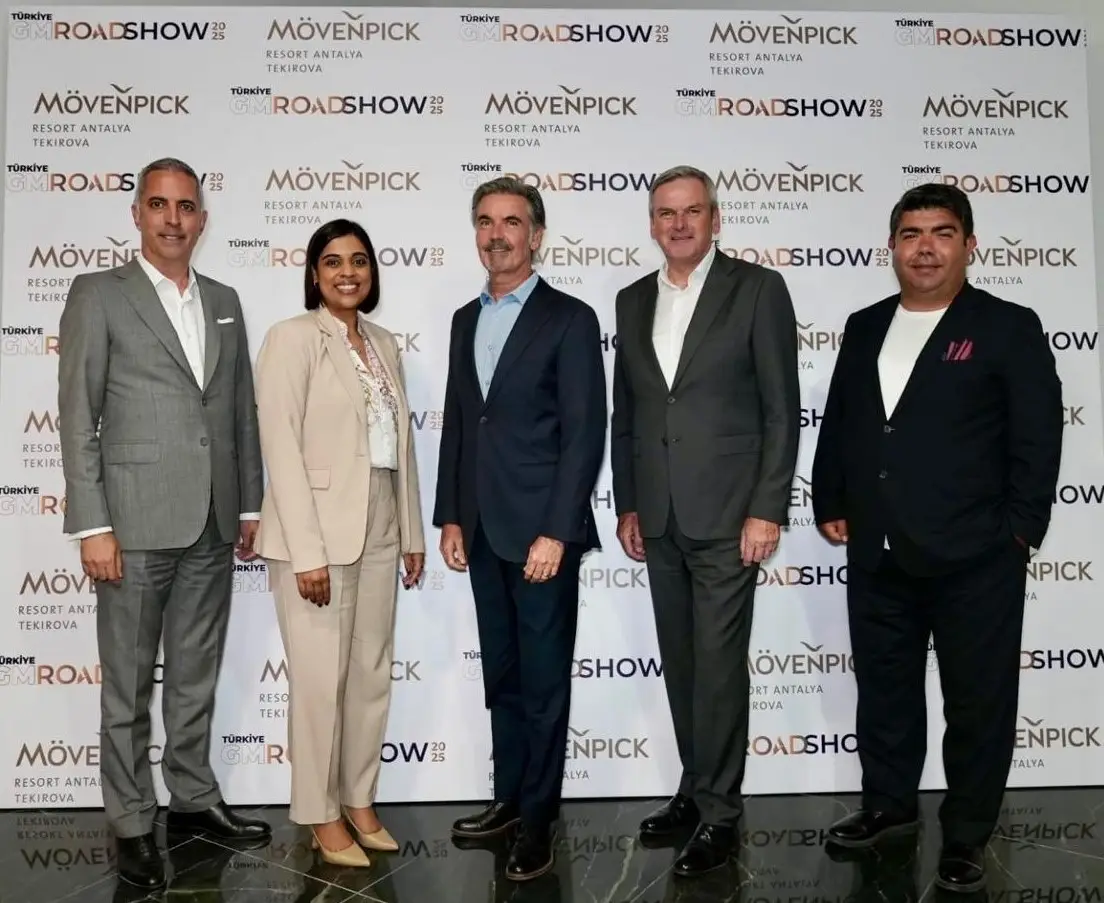 What Did Accor Reveal At Its Big Gm Roadshow In Turkey? 4 Accor executives pose to camera at Accor GM Roadshow 2025