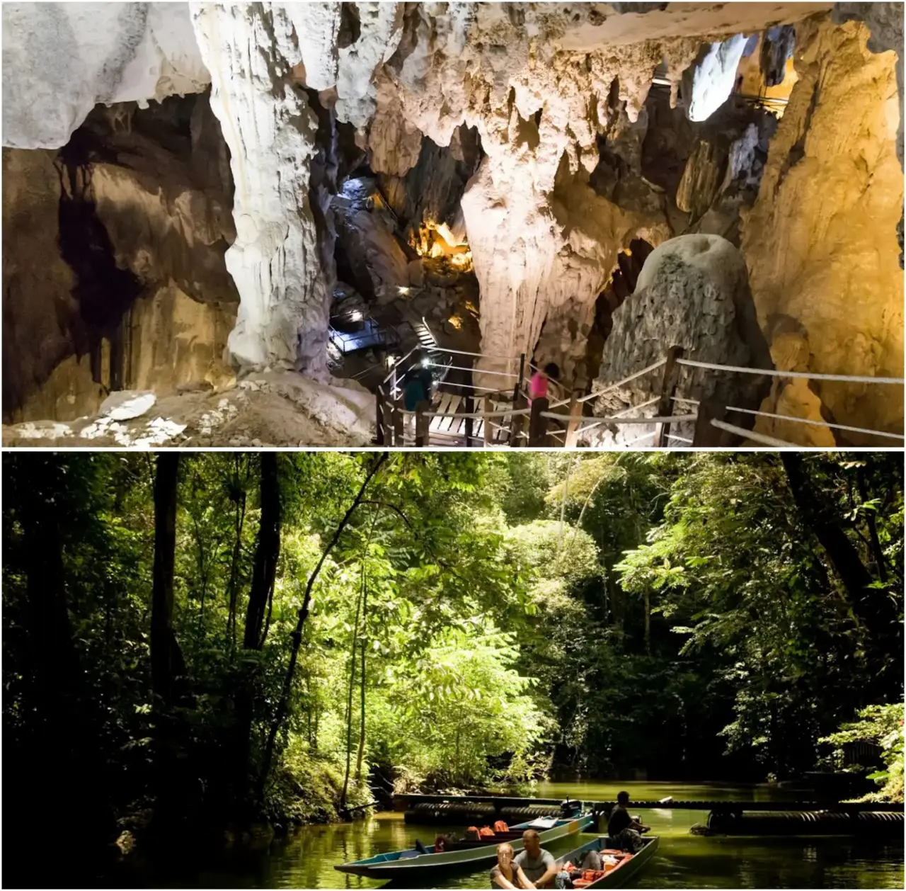 Awe-Inspiring Natural Wonders Of East Malaysia 7 Interior cave formations and river boat tour in Mulu National Park, Malaysia