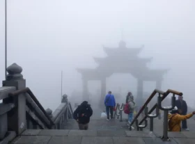 12a. Summit covered by mist 2