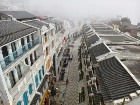 2a. View from hotel without mist