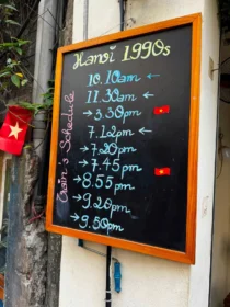 My Favourite Things To Do In Hanoi 13 3f. Train schedule Hanoi