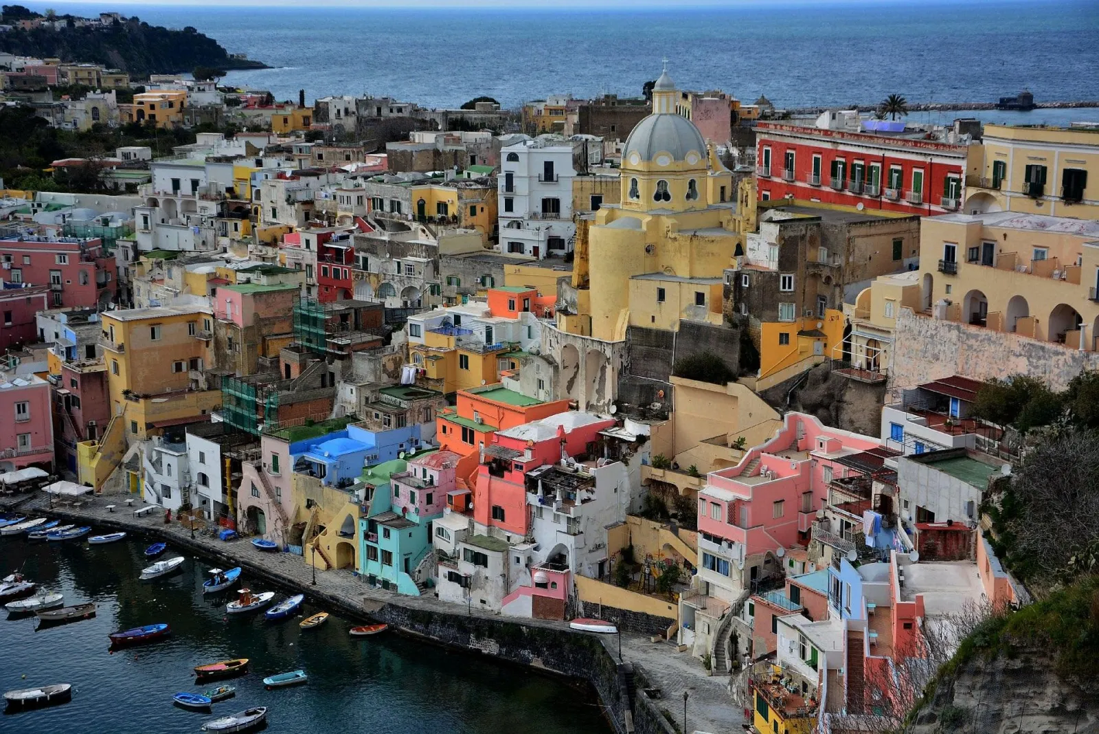 Discover The Island Of Procida, A Mediterranean Gem 2 colorful houses on the island of Procida in Italy