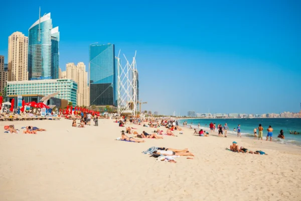 dubai beach tourism middle east shutterstock