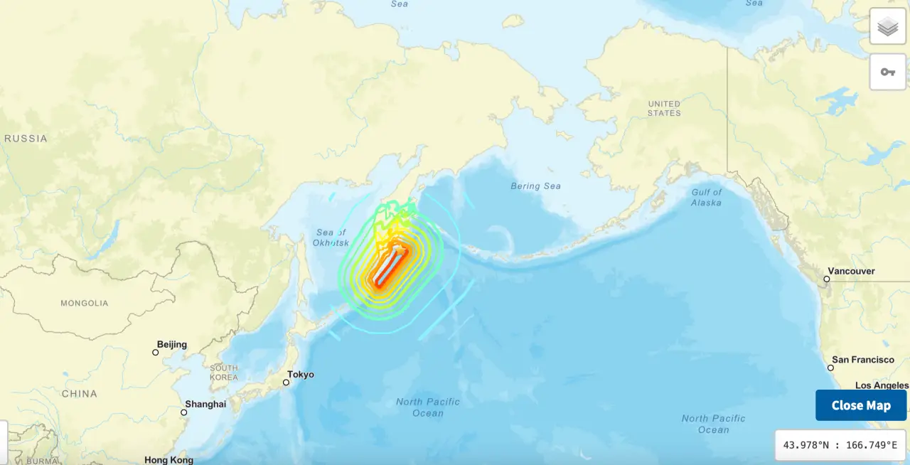 Tsunami Waves Sweep Pacific After 8.8 Magnitude Earthquake Near Russia’s Kamchatka