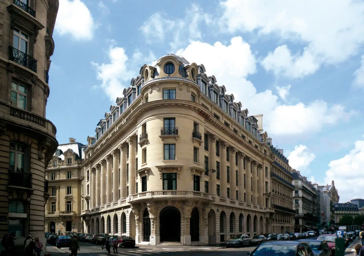 Exterior of the historic Banke Opera building in Paris, future Radisson Collection hotel.