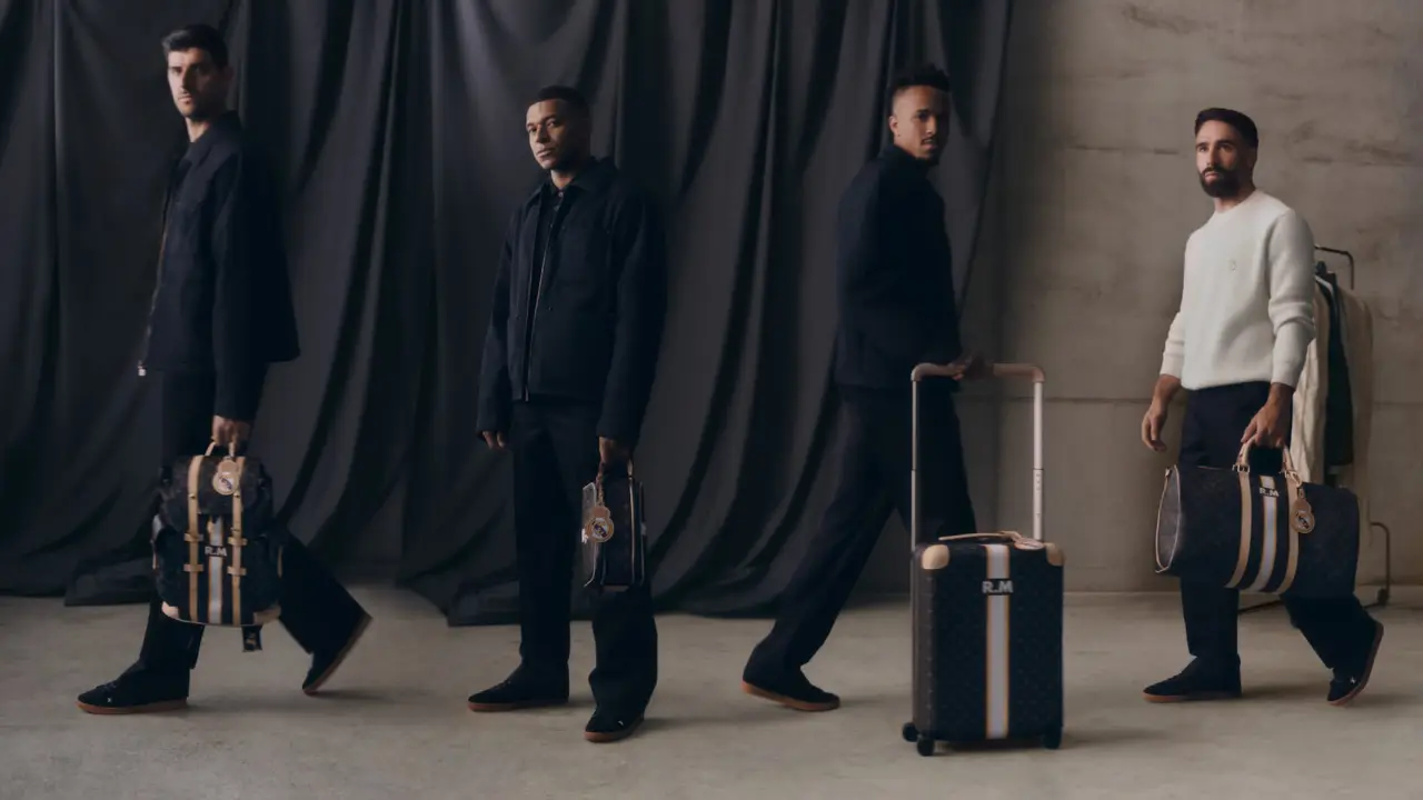 Louis Vuitton To Dress Real Madrid Football And Basketball Stars 4 Real Madrid players carry Louis Vuitton luggage and accessories, including backpacks, duffel bags, and a rolling suitcase, as part of the new partnership.
