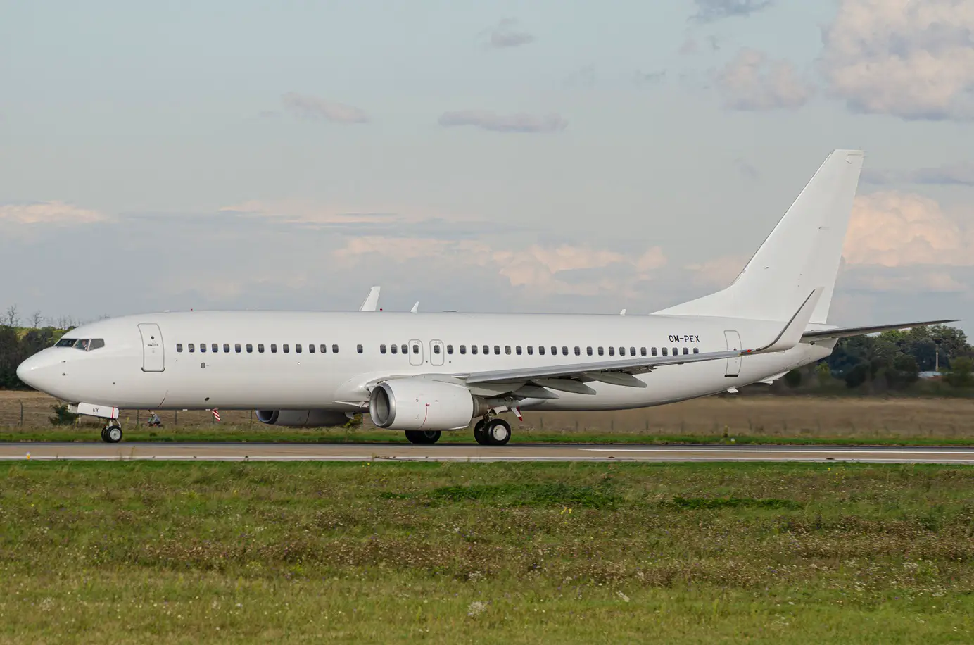 Airexplore Adds New Boeing 737-800 To Meet Soaring Charter Demand 4 AirExplore Boeing 737-800 aircraft OM-PEX on runway