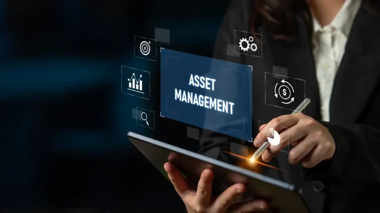 Technology 23 Business professional using tablet for digital asset management