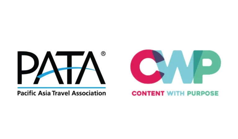 Other News 19 Logos of the Pacific Asia Travel Association (PATA) and Content With Purpose (CWP) shown side by side.
